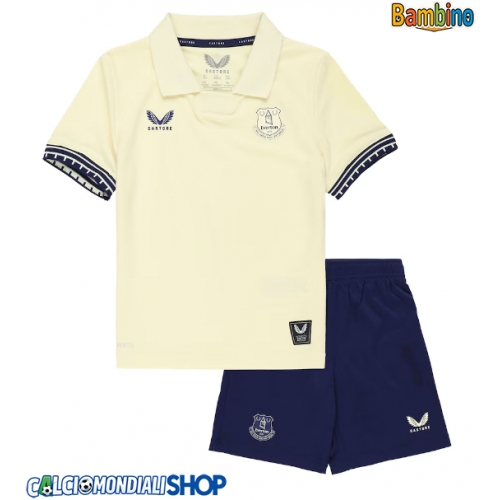 Maglie da calcio Everton Seconda Maglia Bambino 2025-26 Manica Corta + Pantaloni corti)